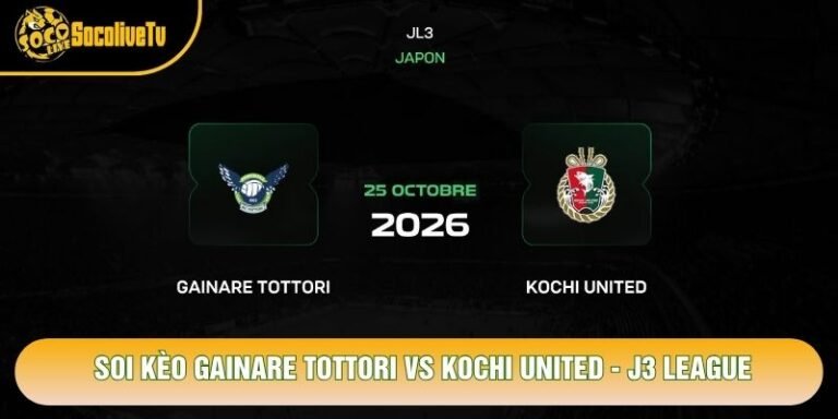 Soi Kèo Gainare Tottori Vs Kochi United, 11h00 Ngày 25/10 - J3 League